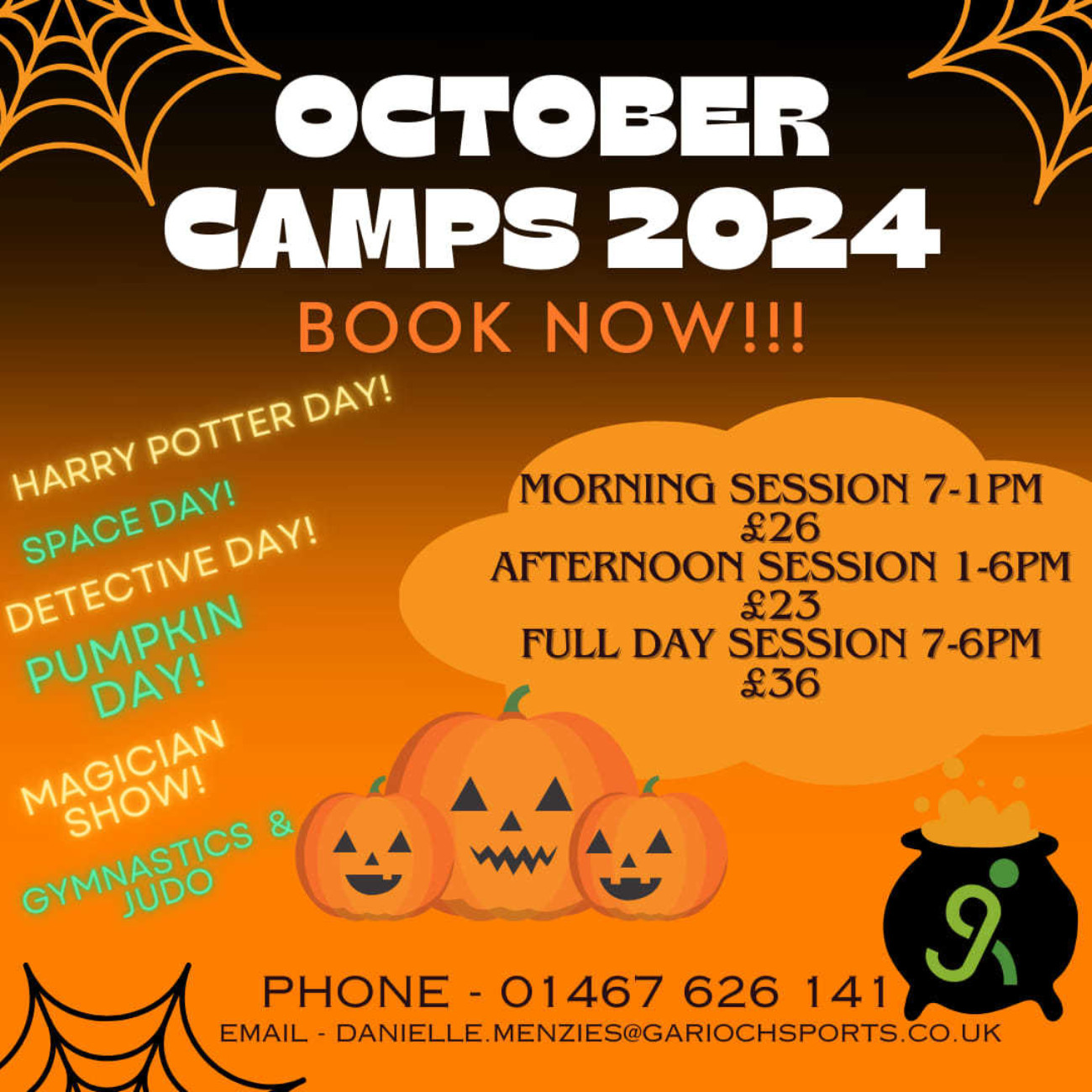 October Holiday Camps 2024