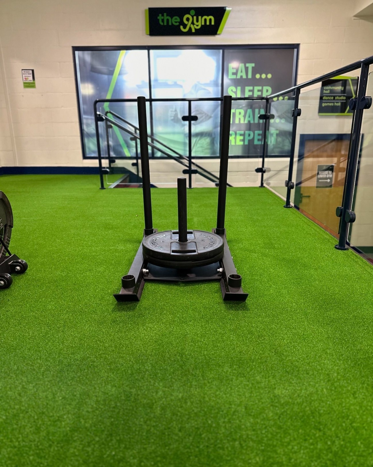 NEW Gym Sled Track Installed!